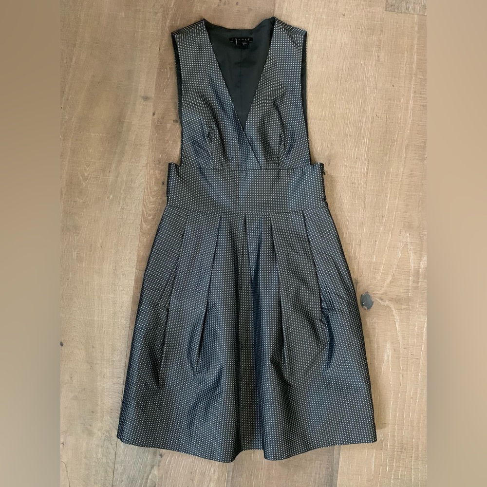 Theory Size 0 Black Grey Deanne Metallic Jumper.